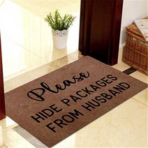 현관 매트 환영 복도 입구 신발 청소 카펫 방수 미끄럼 방지 바닥 홈, 6.Hide Packages - 40CM x 60CM
