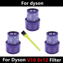 세척 가능 필터 hepa unit for dyson v10 sv12 cyclone animal absolute total clean 진공 청소기 필터 예비 부품 액세서리, 4개