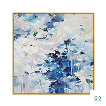 [G0갤러리] 추상화 유화 직접그린 핸드패인팅 캔버스 인테리어 그림 액자 꽃, 40cmx60cm, No frame G