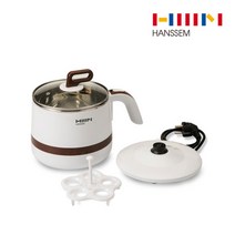 한샘 마이쿡 멀티포트 1.8L 스테인레스 대용량 편리한 사용 다양한 요리 계란찜 판 제공