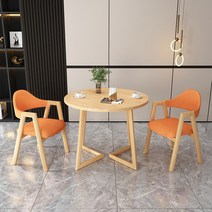 테이블 협상 라운지 공간 리셉션 및 의자 조합 모던하고 심플한 상업용 커피 티 숍, 04 80 One table  two