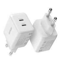 코끼리 GaN PD3.0 PPS 35W 듀얼 C타입 멀티 고속 충전기, 화이트