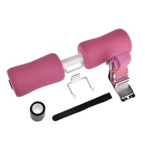 싯업보드 뱃살 허벅지 홈트 운동 기구 침대 앉아 보조 바 조절 가능한 스트랩 도어 매트리스 크런치 복부 트레이너 휴대용 경량 피트니스 장비, 분홍색