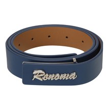 레노마골프 여성 소가죽 니켈 로고 벨트 RWATI7851-913 G, INDIGO