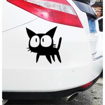 본넷 흠집가리기 스티커 귀여운 올뉴모닝 NQ5 잔기스 얼룩보완 NF쏘나타 뒷타이어옆 k5 더뉴쏘렌토 k3 싼타페 그렌져XG 제네시스G80 코란도스포츠 MQ4, 1개, 블랙