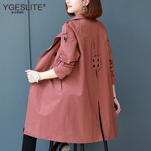 코트 여자 하프기장 스타일리쉬 상의 0빅사이즈 와이드 캐쥬얼 유행 봄가을코트