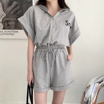 겟잇미 지우래 자수 여성 베이직 점프수트
