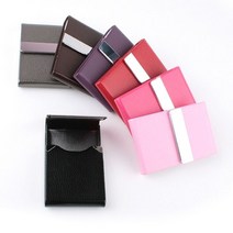 가죽케이스 명함케이스겸용 색상선택1개 다용도가 혐오그림감추기, 진핑크