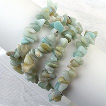 비즈아이 [5598-08]원석칩스 대 아마조나이트 1줄(약80cm)