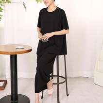 엄마옷 플레어통 티바지 세트 MT8312 마담 미시 중년여성의류 빅사이즈 할머니옷 50대 60대 티셔츠