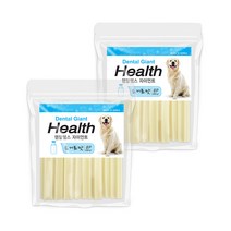 덴탈헬스 자이언트 애견 치석제거용껌, 요거트맛, 260g, 2개