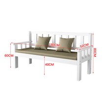 원목 벤치 직각 대기 의자 카페 스튜디오 인테리어, 180X52X80 화이트