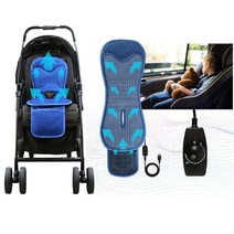 유모차 쿨링 봄 여름 더운 시트 카시트 라이너 아기 아이 통풍 바람 USB 저소음 메쉬 땀띠 KC인증