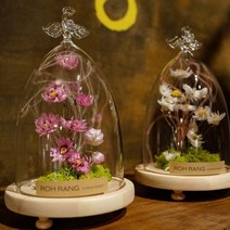 바보사랑 로랑 프리저브드 유리돔 무드등 (살랑살랑봄바람).썸몰, 핑크