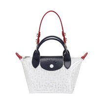 롱샴 르 플리아쥬 LGP 탑핸들백 화이트