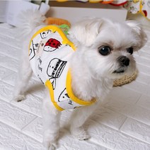 강아지옷 국내산 오가닉 강아지조끼 초소형부터 빅사이즈까지 XS-5XL, 버즈조끼