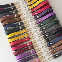 퀼팅맘 핸드폰 키링 미니 천연 가죽 가방 부자재 핸드백 클러치백 파우치 스트랩 끈 (오링 개고리), [L개고리/골드] 네이비블루