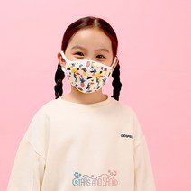 봄가을용 유아 키즈 아동 3D입체 면마스크 무형광마스크