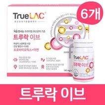 트루락 이브 프로바이오틱스 아연 여성 유산균 신바이오틱스 캡슐, 6개, 30캡슐