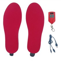 방열 온열 깔창 전기 발 패드 겨울 스키 라이딩 난방 신발 2000mAh 배터리 남녀, 5.빨간 - M EU 39-42