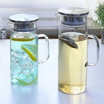 내열유리물병 가벼운 가정용물병 음료병 밀크티병, 1200ml