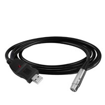 캐논 XLR 3핀 암 USB 변환 마이크 컨버터 케이블 PC 노트북 녹음 선