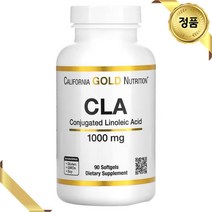 캘리포니아골드뉴트리션 CLA 공액 리놀레산 1000mg 90 소프트젤 잇꽃오일 채식주의자