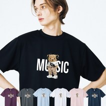 [뮤직베어] 쿨론티 VERDI BEAR 남자 여자 반팔 티셔츠 7color