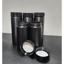 (10개)스크류 진공 밀폐 환 분말 공병 160ml, 블랙