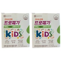 [종근당건강] 프로메가 짜먹는 식물성오메가3 키즈 2박스(60포), 30포, 1세트