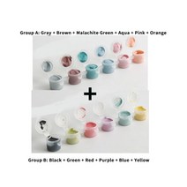 집중 색 유약 Underglaze 안료 페인트 중간 온도 전기 가마 도자기 세라믹, [05] A and B