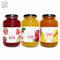 초록원 딸기잼 +사과잼 +파인애플망고잼 (3KG)