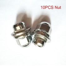자동차 휠 너트 M12 x 1.5 표준 자동차 휠 러그 너트 나사 미쓰비시 아웃랜더 파제로 스포츠 II L200 랜서, 07 10PCS Nuts_01 M12x1.5