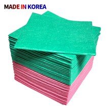 디아디아몰 천연펄프 부직포 칼라행주 업소용 판촉용 대용량 국산행주 100개, 그린,핑크