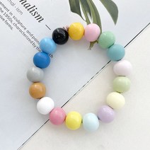 헤세드 컬러 나무구슬 우드구슬 우드볼 마크라메 공예재료 (10개), 17컬러전부(170개)