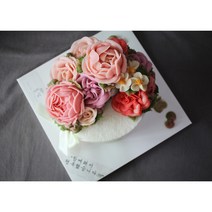 [대전앙금플라워]꽃담케이크 대전앙금플라워떡케이크 - 1호 리스형 (생신떡케이크 생일케이크 환갑케이크 칠순케이크 팔순케이크 결혼기념일케이크 프로포즈케이크), 블루베리, 1개
