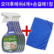 Ultra 오더후레쉬플러스 735ml 4개+손걸레 40*40 1장, 1개