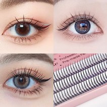 라페나 인조 속눈썹 셀프연장 부분 가닥 자연스러운 속눈썹 연장, (A)에이형 9(mm), 1개