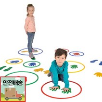 h55 키더스 유아체육교구 발모양 마커 8개세트(4쌍)