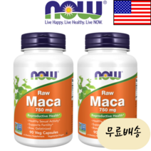 나우푸드(NOW)푸드 마카 750mg 식물성캡슐 Row MaCa 90정 1통, 1개, 90개