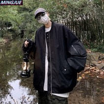 M65야상 자켓 워크자켓 밀리터리 군용 복각 점퍼 미군 남자야상 M-65 ma1 알파 플라이트 재킷 남성 봄 가을 스타일 아메리칸 레트로 바이브 블랙 야구 유니폼 특대