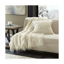 Madison Park 매디슨 파크 에디나 럭셔리 인조 모피 던지기 아이보리 50*60 프리미엄 소프트 코지 102282