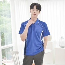 지앤제이 (긴팔가능) 쿨론 코발트라인 카라티셔츠