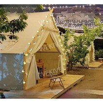 글램핑 텐트 바베큐 인디언텐트 펜션, 2.삼각형모델2.5mx2m바닥제외