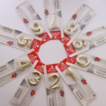 숫자초 메탈릭골드 생일초 파티, 9