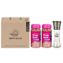 히말라야 핑크 소금 솔트 센스있는답례품 소금그라인더, 400g x 1개입, 1개, 400g