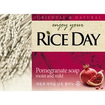 라이스데이 석유와 작약을 담은 쌀비누 유, 100g, 6개