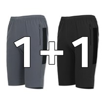 꽃중년 남자냉장고반바지 스판 고무 밴딩 냉감반바지 빅사이즈 1+1