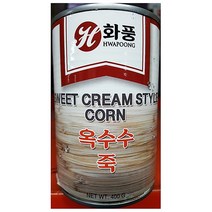 옥수수죽 크림콘 화풍 400g X24개 통조림 업소용 전문, 24개