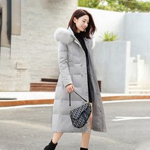 【DF】여성 다운 재킷 겨울 새로운 한국어 스타일 폭스 모피 벨벳 화이트 오리 여성 자켓 도매